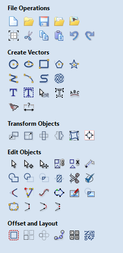 The Drawing Tab - Cut2D Pro V9.5 Reference Manual